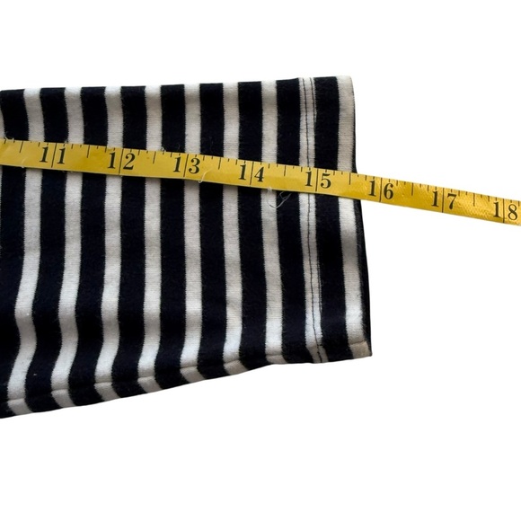 Tommy Hilfiger Quarter Zip Navy White Striped Knit Hoodie Red Embroidery Medium - Picture 8 of 10